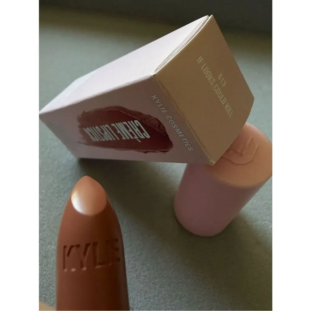 Kylie Cosmetics Crème Lipstick 613 Nude Taupe Brown Satin Finish Women